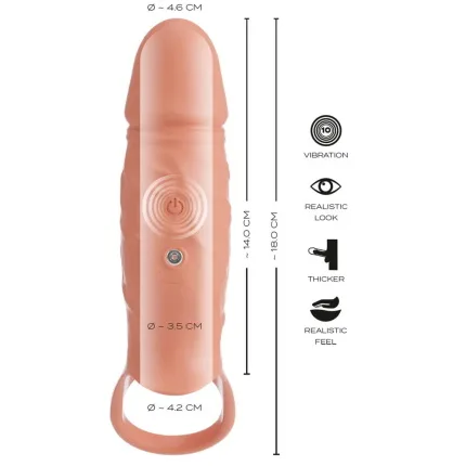 Δονητικό Μανίκι Πέους RealSleeve Close