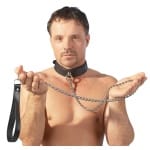Μεταλλική αλυσίδα Leather Leash