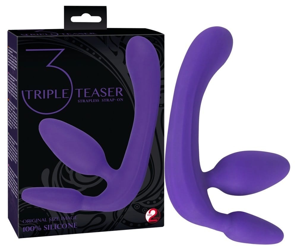 straples-strapon-silikonis-mov-triple-teaser-05096630000 (1) Strapless Strap-On Triple teaser You2Toys