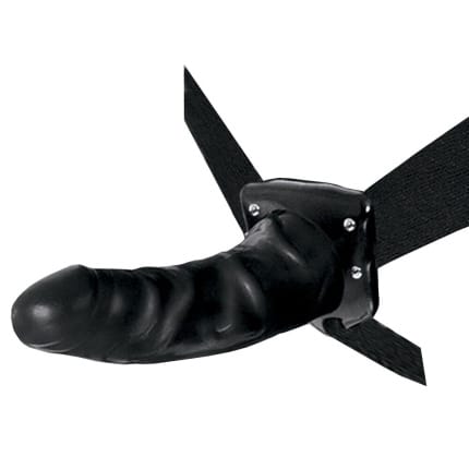 Στραπον κούφιο μαύρο Hollow Strap-On Fetish Fantasy Series Limited Edition