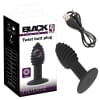 Επαναφορτιζόμενη Πρωκτική Σφήνα Twist Butt Plug Black Velvets