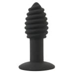 Επαναφορτιζόμενη Πρωκτική Σφήνα Twist Butt Plug Black Velvets