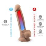 sex shop Ρεαλιστικό ντιλντο θερμοκρασίας με βεντούζα Realistic Dildo with Suction Cup SILEXD
