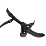 Ρεαλιστικό Στραπ ον μαύρο ντιλντο Designer Strap-On Fetish Fantasy Gold