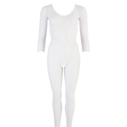 Ολόσωμο καλσόν λευκό Fishnet Catsuit white S-L NO:XQSE