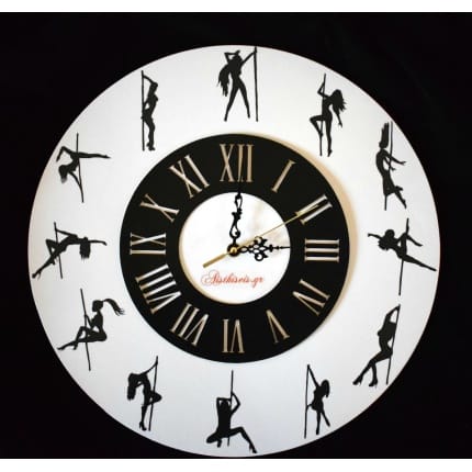 Ρολόι Τοίχου Pole Dance Pole Dancing Clock