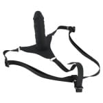 Ζώνη Στραπ ον Σιλικόνης Μαύρο Silicone Strap-On