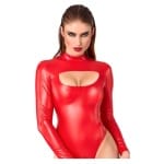 Κορμάκι μακρυμάνικο με ντεκολτέ Body long sleeved Noir