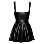 Μίνι φόρεμα με δέσιμο και τιράντες power wetlook Dress Noir