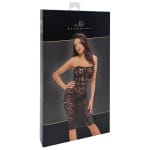 Στράπλες μακρύ φόρεμα δαντέλας Strapless Lace Dress Libido Noir