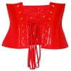 Ζώνη κορσές μέσης βινύλιου Vinyl Waist Cincher Red Black Level