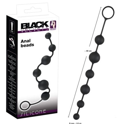 sex shop Πρωκτικές μπάλες Anal beads Black Velvets