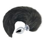 Πρωκτική Σφήνα Black And White Fox Tail S Alive