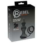 sex shop RC Butt Plug with Cock & Ball Rings Rebel