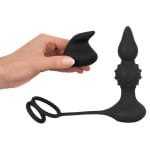 RC Butt Plug with Cock & Ball Rings Rebel