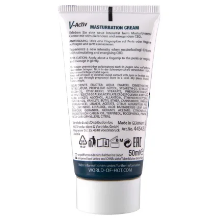 Διεγερτική κρέμα πέους και αιδοίου V-Activ Unisex Masturbation Cream Hot