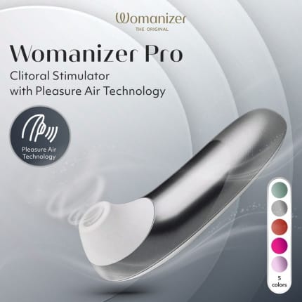 Αναρροφητής Αιδοίου Ασημί Pro Pleasure Air silver Womanizer