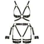 chest harness με χειροπέδες bondage