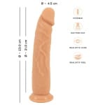 Ρεαλιστικό Ομοίωμα Πέους με Βεντούζα European Lover Silicone