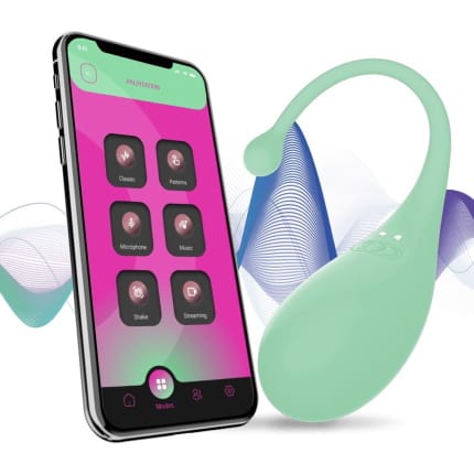 Δονητής Αυγό με Εφαρμογή Palpitation App – Τιρκουάζ