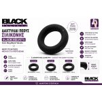 Δαχτυλίδι Πέους Σιλικόνης Black Velvets