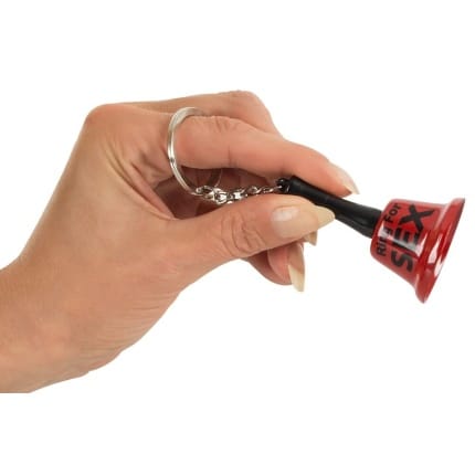 Μικρό κουδουνάκι Ring For Sex με κρίκο και αλυσίδα μπρελόκ