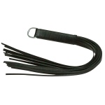 Δερμάτινο Μαστίγιο με Λωρίδες 45 εκ Leather Flogger ZADO σε μαύρο χρώμα
