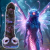 Firefly Fantasies δονητής Alien με φανταστικό πλάσμα